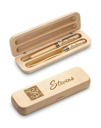 Last Name Monogram Perrsonalized Maple Wood Pen & Letter Opener Set