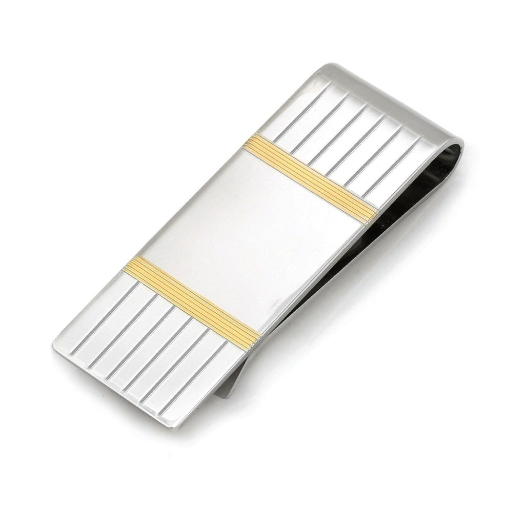 Sterling Silver Center Collection French Fold Money Clip - Executive Gift Shoppe