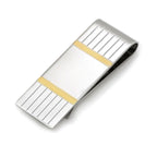 Sterling Silver Center Collection French Fold Money Clip - Executive Gift Shoppe