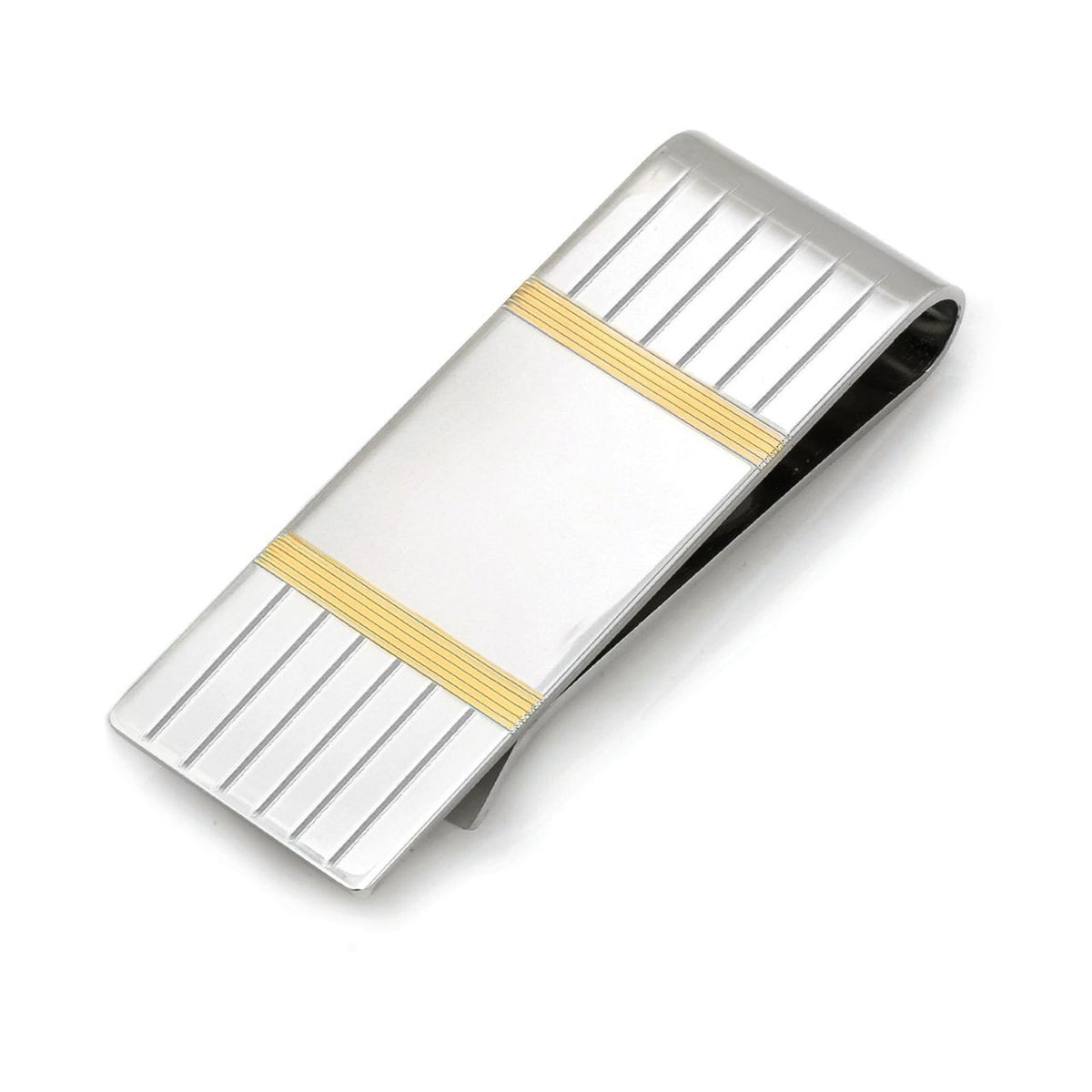 Sterling Silver Center Collection French Fold Money Clip - Executive Gift Shoppe