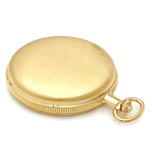 Satin Gold Quartz Pocket Watch & Chain - Executive Gift Shoppe