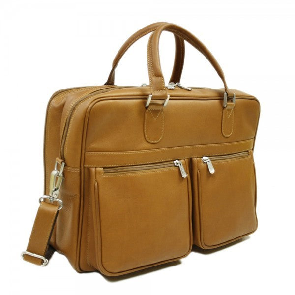 Checkpoint Friendly Laptop Briefcase/Overnighter by Piel Leather - Free Personalization