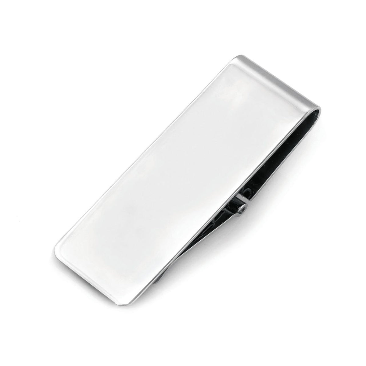 Classic Collection Sterling Silver Hinged Engravable Money Clip - Executive Gift Shoppe