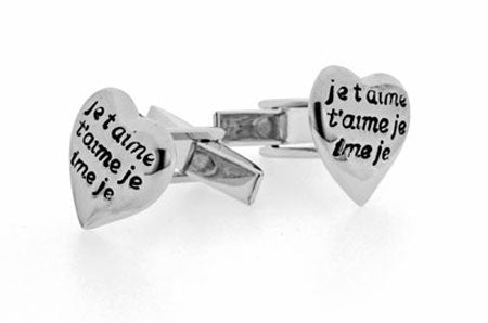 Je t'aime cufflinks