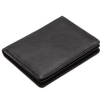 Snap Closure Leather Card Case Wallet - Free Personalization