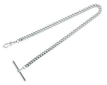 Stainless Steel 12" Charles Hubert Pocket Watch Chain - Executive Gift Shoppe