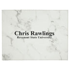 Personalized White Marble Certificate Holder