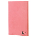 Pink Journal with Black Satin Bookmark with Roman Monogram
