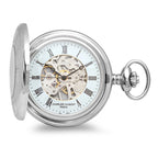 Men's Polished Silver Pocket Watch - Executive Gift Shoppe