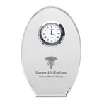 Physical Therapist Personalized Oval Crystal Desk Clock