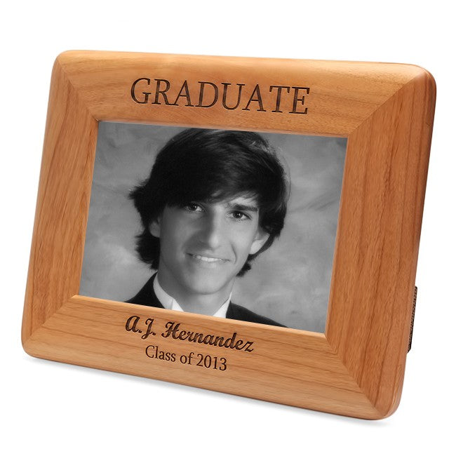 Personalized Red Alder GRADUATE Picture Frame