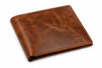 Executive Collection RFID Blocking Slim Bifold Brown Leather Wallet