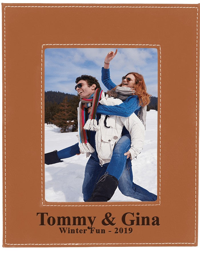 Personalized Rawhide 5" x 7" Picture Frame