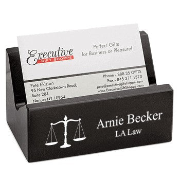 Lawyer's Desktop Business Card Holder - Executive Gift Shoppe