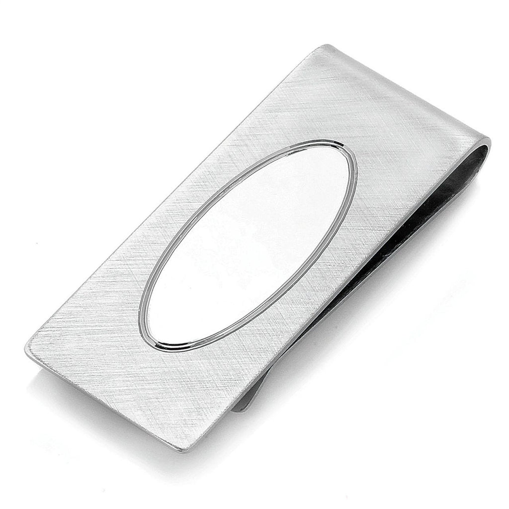 Sterling Silver French Fold Engraved Money Clip - Executive Gift Shoppe