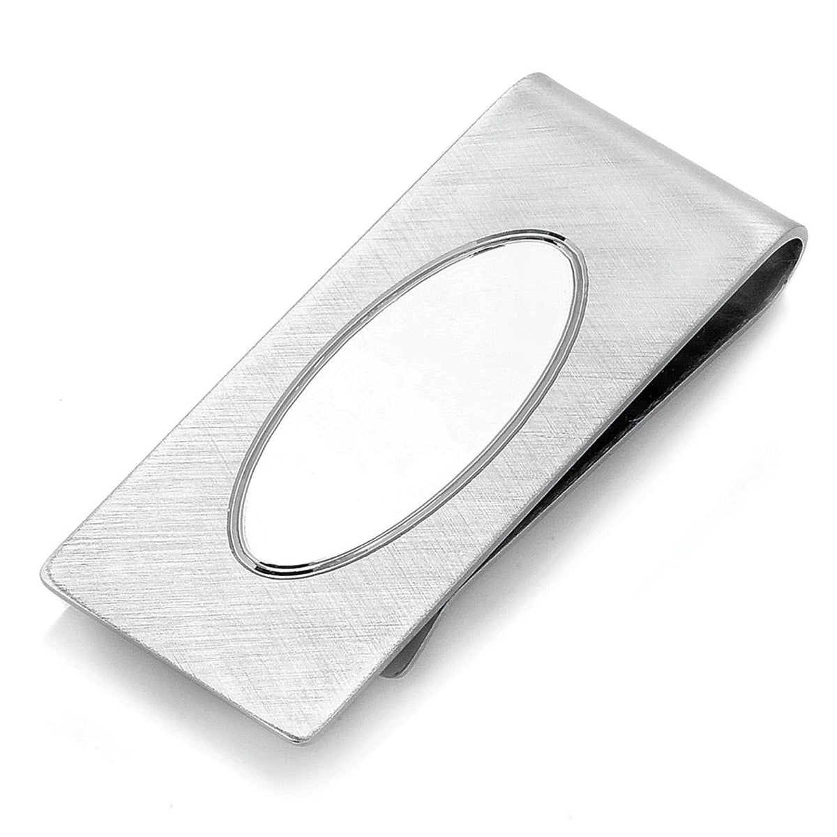 Sterling Silver French Fold Engraved Money Clip - Executive Gift Shoppe