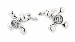 Hot & Cold Faucet Cufflinks
