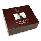 Praying Hands Personalized Keepsake Box With Picture Frame Lid