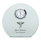Chiropractor Personalized Round Crystal Desk Clock