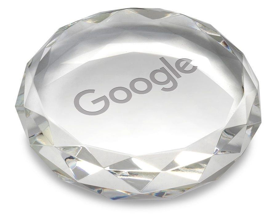 Premier Crystal Round Paper Weight