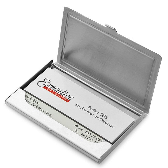 The Outback Stainless Steel Business Card Case - Executive Gift Shoppe