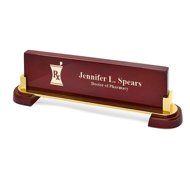 Desktop Name Plate For Pharmacists - Personalized