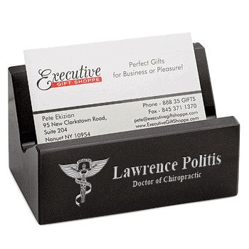 Chiropractor's Desktop Business Card Holder