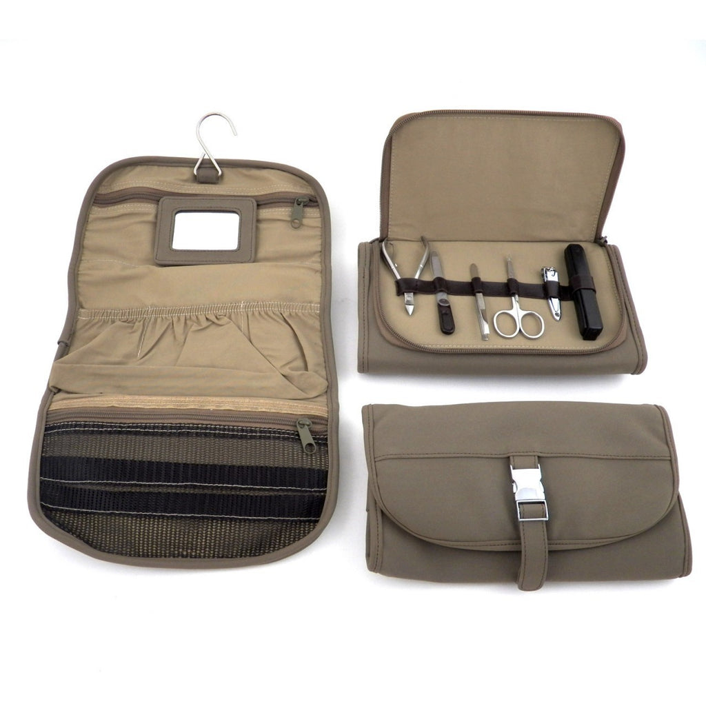 Hanging Toiletry Bag With Manicure Set