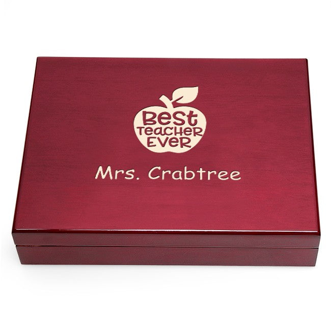 Personalized Best Teacher Ever Humidor