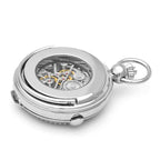 Silver Mechanical Charles Hubert Pocket Watch & Chain #3847 - Executive Gift Shoppe
