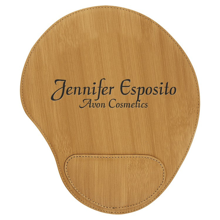 Personalized Bamboo Leatherette Mousepad