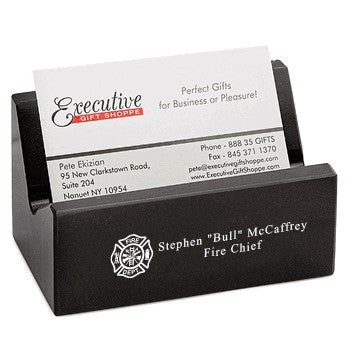 Firefighter's Desktop Business Card Holder - Executive Gift Shoppe