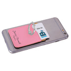 Personalized Pink Phone Wallet with Ring