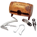 4 Piece Wine Tool Barrel - Executive Gift Shoppe