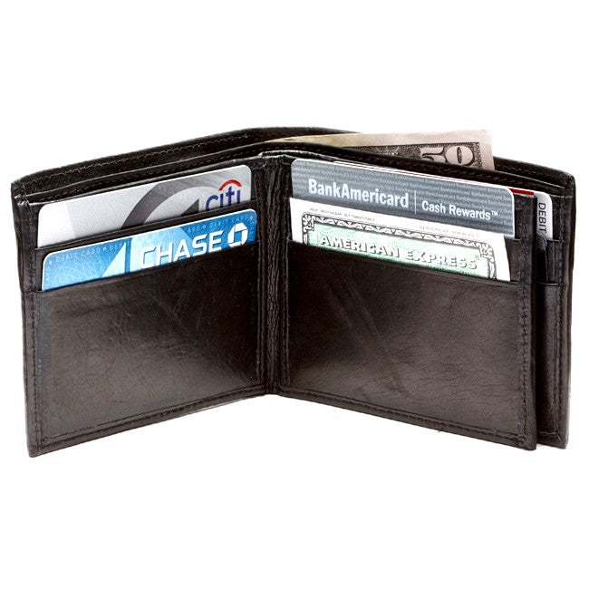 Men's Bifold Wallet with ID & Credit Card Flap - Executive Gift Shoppe