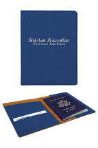 Personalized Blue & Silver Passport Holder