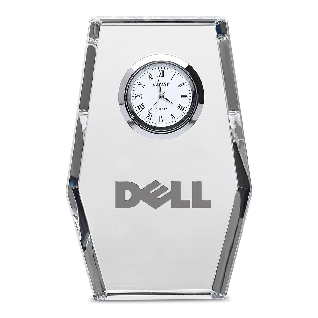 Distinuished Collection Personalized Crystal Desk Clock