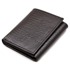 Men's Trifold Lizard Print Italian Leather Wallet