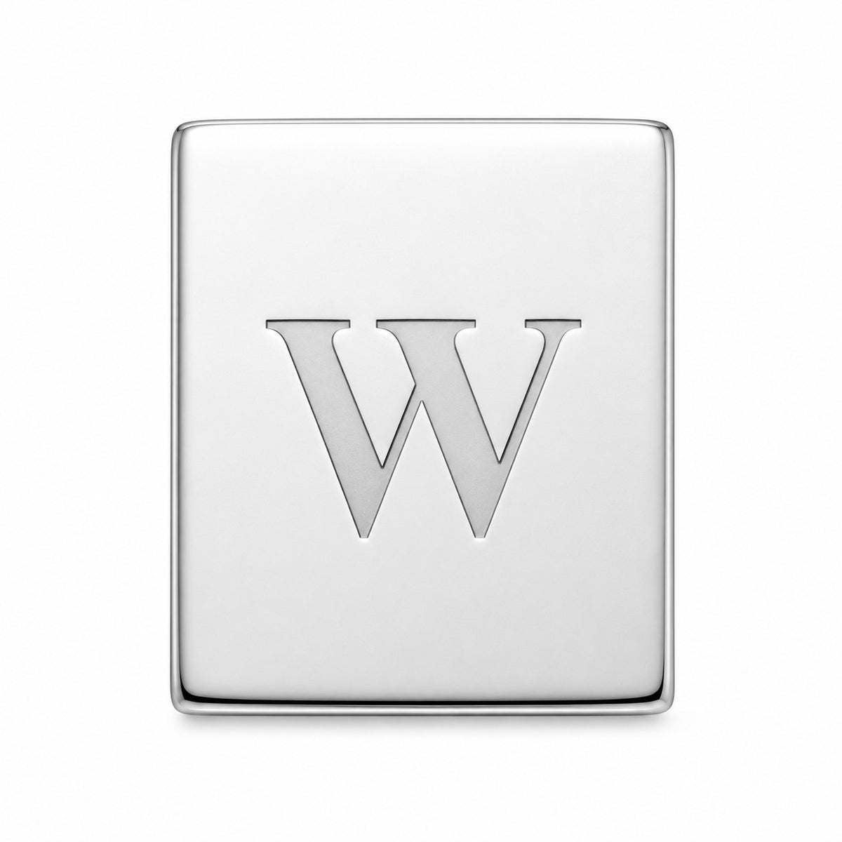 Classic Collection Square Engraved Sterling Silver Tie Tack