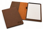 Brown Small Portfolio & Notebook with Personalized Initials