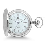 Engraved Quartz Charles Hubert Pocket Watch & Chain #3544 - Executive Gift Shoppe
