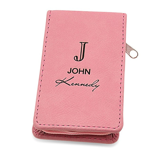 Full Name Monogram Pink Manicure Gift Set