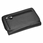 Premium Leather Snap Closing Zipper Wallet For Women