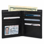 Executive Collection RFID Blocking Black Leather Hipster Wallet