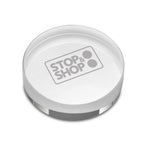 Crystal Clear Round Paperweight with Free Laser Engraving