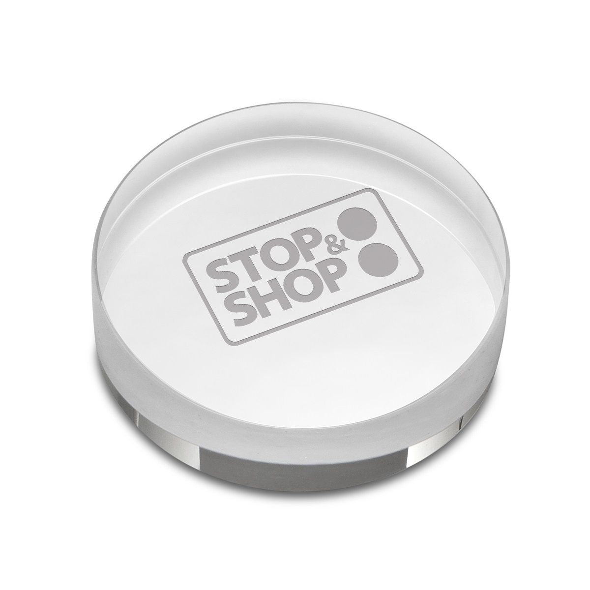 Crystal Clear Round Paperweight with Free Laser Engraving