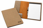 Tan Portfolio & Notebook with Personalized Initials