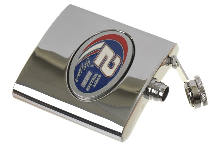 Rusty Wallace 6 Ounce Steel Flask - Executive Gift Shoppe