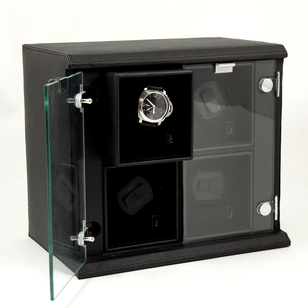 Quadruple Watch Winder With Removable Individual Winders