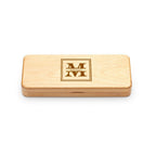 Split Monogram Theme Personalized Elegance Collection Maple Wood Pen & Pencil Set